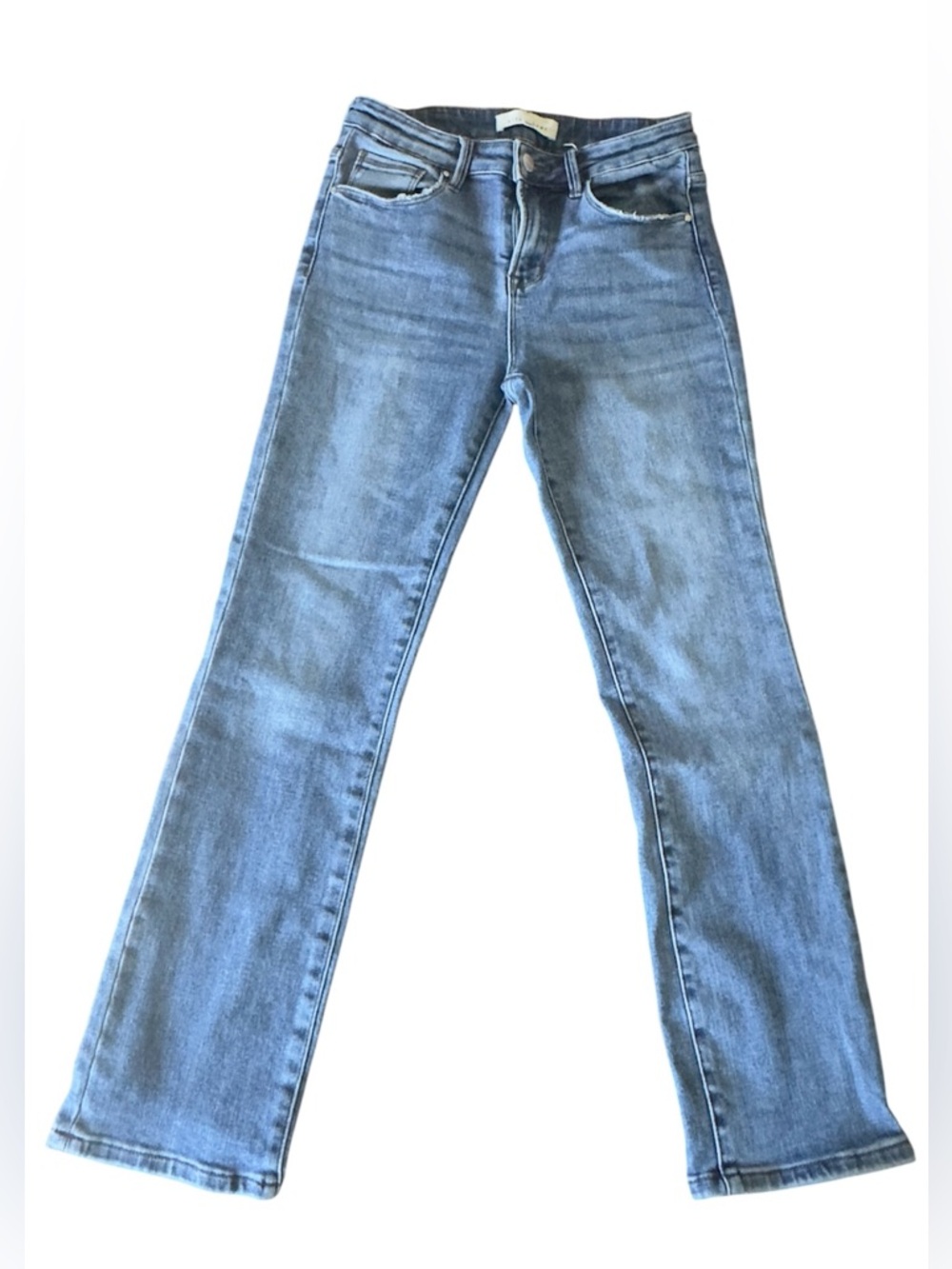 Risen Straight Leg Jeans